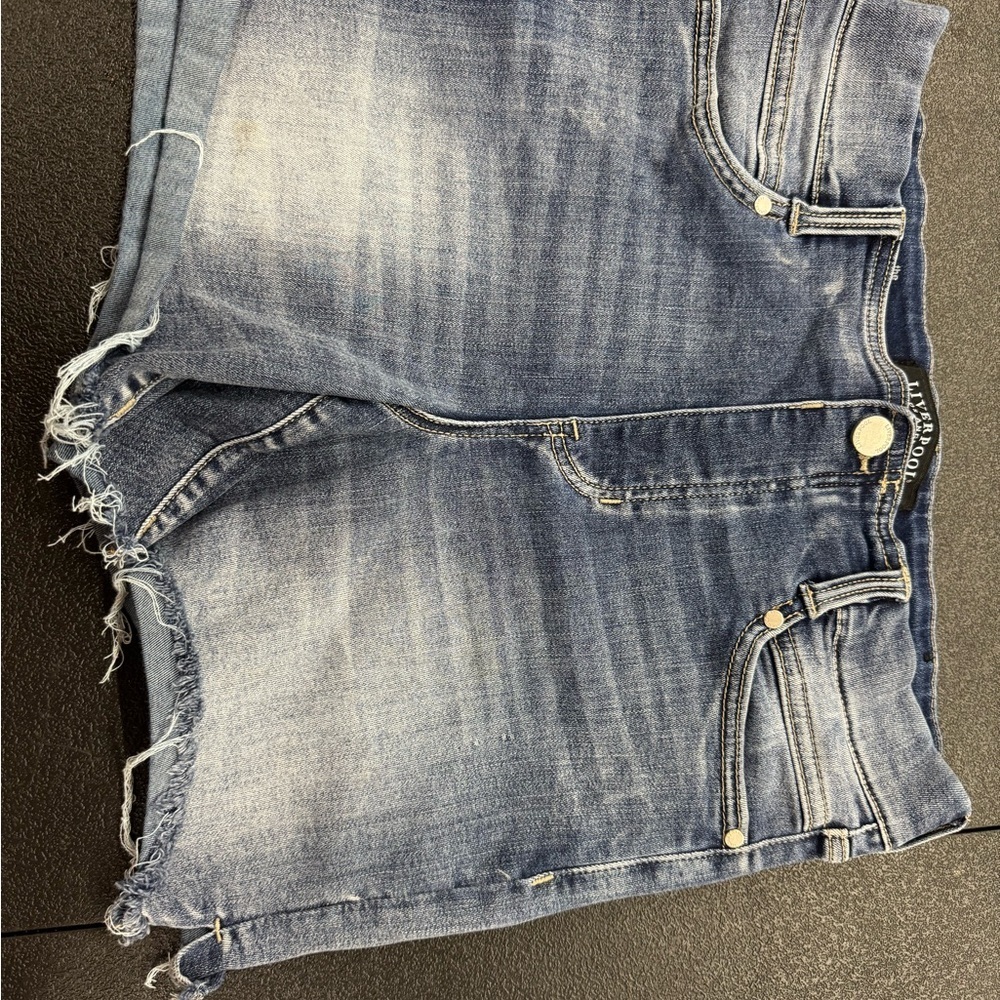 Liverpool Blue Jean Shorts